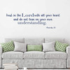 Trust In The Lord Quote Wall Decal Psalms 3:5 Christian Bible Verse Home Decor