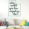 Utah Wall Decal - Why Would You Live Anywhere Else - State Vinyl Art Silhouette for Home Decor, Living Room or Family Room Decoration