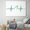 Wall Decal for Boys - Shark Heart Beat Decor - Vinyl for Children's Room or Playroom Decoration