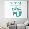 Wall Decal for Children Decor - Be Brave Tribal - Vinyl Decoration for Bedroom, Playroom or Nursery Room