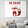 Wall Decal for Children Decor - Be Brave Tribal - Vinyl Decoration for Bedroom, Playroom or Nursery Room