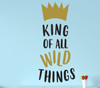 Wall Decal For Kids - King Of Wild Things - Where The Wild Things Are Theme Room - Crown Design - Vinyl Wall Art and Decor for Children's Bedroom or Playroom