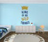 Wall Decal For Kids - King Of Wild Things - Where The Wild Things Are Theme Room - Crown Design - Vinyl Wall Art and Decor for Children's Bedroom or Playroom