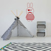 Wall Decal For Kids - Pirate Bunny - Vinyl Sticker Silhouette Decoration for Children's Bedroom, Playroom or Nursery Decor