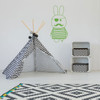 Wall Decal For Kids - Pirate Bunny - Vinyl Sticker Silhouette Decoration for Children's Bedroom, Playroom or Nursery Decor