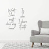 Wall Decal for Spouses - 'What I Love Most' - Vinyl Sticker for Master Bedroom, Guest Room, Entryway or Living Room