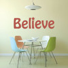 Wall Decals Believe Quote Vinyl Motivational Sticker - Inspirational Quote Wall Art