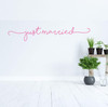 Wedding Gift - Just Married Car Window Decal - Vinyl Art Decoration for Living Room, Bedroom or Home Decor