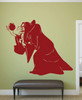 Wicked Witch Wall Decal - Snow White Evil Queen with Poisoned Apple Vinyl Wall Decoration
