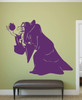 Wicked Witch Wall Decal - Snow White Evil Queen with Poisoned Apple Vinyl Wall Decoration