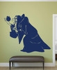 Wicked Witch Wall Decal - Snow White Evil Queen with Poisoned Apple Vinyl Wall Decoration
