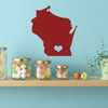 Wisconsin Decal - State Vinyl Wall Decor, 30th State - Madison, Badger State, WSU