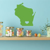 Wisconsin Decal - State Vinyl Wall Decor, 30th State - Madison, Badger State, WSU