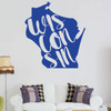 Wisconsin Wall Decor - States Vinyl Silhouette Art for Home Decor, Living Room or Family Room Decoration