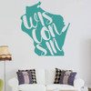 Wisconsin Wall Decor - States Vinyl Silhouette Art for Home Decor, Living Room or Family Room Decoration