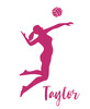 Woman Volleyball Player Wall Decal