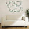World Map Wall Decal - Let's Get Lost - Vinyl Decoration For the Home, Office or Classroom