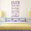 Young Women LDS - Faith, Divine Nature, Individual Worth, Knowledge, Choice & Accountability, Good Works, Integrity, Virtue - Religious Decals for Home, Girls Room Wall Art