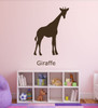 Zoo Animal Wall Decals - Giraffe - African Animal Wall Art, Safari Animal Wall Decals For the Children Room Decorations, Playroom Decor, and Preschool Classroom Decorations