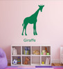 Zoo Animal Wall Decals - Giraffe - African Animal Wall Art, Safari Animal Wall Decals For the Children Room Decorations, Playroom Decor, and Preschool Classroom Decorations