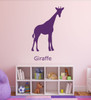 Zoo Animal Wall Decals - Giraffe - African Animal Wall Art, Safari Animal Wall Decals For the Children Room Decorations, Playroom Decor, and Preschool Classroom Decorations
