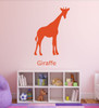 Zoo Animal Wall Decals - Giraffe - African Animal Wall Art, Safari Animal Wall Decals For the Children Room Decorations, Playroom Decor, and Preschool Classroom Decorations