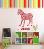Zoo Animal Wall Decals - Zebras - Zoo Animal Party Supplies, Safari Decor, Zebra Party Supplies, Zebra Decorations For the Home, Office, or Classroom