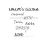 Custom Request - "Evelyn's Kitchen" - Vinyl Sticker Decoration for Home or Dining Room Decor