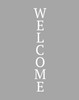 Welcome Decal | 5.5 x 36 inches | White