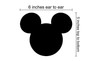 Custom Vinyl Decor | Custom Request - Mickey Mouse Mountain Scene with Mickey Heads - Vinyl Sticker Decoration for Home