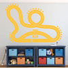 Custom Request - Race Track Vinyl Wall Sticker - 26x18 - 2 Tracks