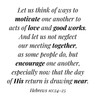 Custom Request Vinyl Wall Decal - Bible Verse - "Let us think of ways to motivate..." - Vinyl Sticker Decoration - Hebrews 10 - 42 inches tall by 40 inches wide