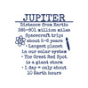 Custom Request Vinyl Wall Decal - Planet Facts- 8 Planets and Facts - approx. 9" x 9" each