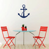 Navy Blue Anchor Vinyl Wall Decal - Diner