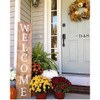 Vertical Welcome Lettering Vinyl Porch Decor Decal - Sign