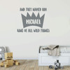 King of The Wild Things Personalized Name - Silver