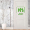 Jedi Lightsaber Themed Bathroom Decoration - Lime Green