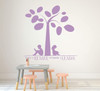 'Today A Reader Tomorrow A Leader' with Tree Wall Decal - Lilac