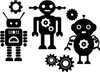 Robots Wall Decal Vinyl Sticker