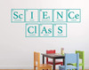 Chemistry Wall Decal for Teachers - Turquoise