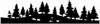 Forest Tree Line Silhouette Vinyl Wall Decal