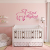 Psalm 23 The Lord is My Shepherd scripture wall decal with lamb design