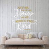 As for me and my house we will serve the Lord Joshua 24:15 vinyl wall decal