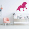 Horse Home Decor Pink Dressage Friesian Wall Decal- Baby Room