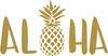 Aloha Pineapple in All Caps