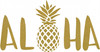 Aloha Pineapple in All Caps