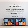 Joshua 1:9 Be Strong and Courageous bible verse vinyl wall decal