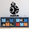 BB8 Vinyl Decal - Black With Name