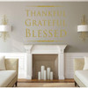 'Thankful Grateful Blessed' Wall Decor - Yellow
