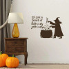 'It Just a Bunch of Hocus Pocus' Halloween Witch Silhouette - Brown
